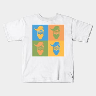 Pop art style hipster Kids T-Shirt